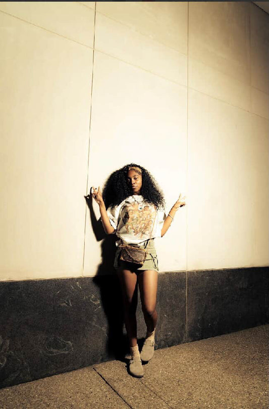 '' OVER SIZED '' Fall Angels Tee